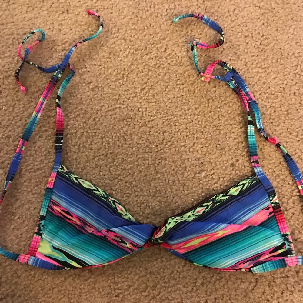 Tribal print bikini top